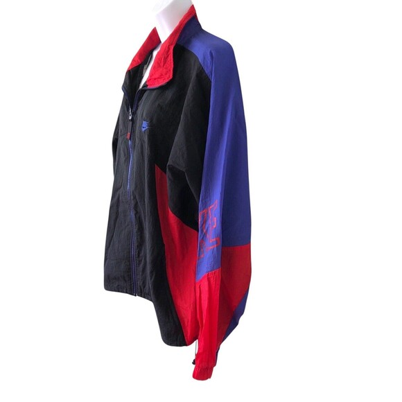 Vintage Nike Track Jacket Adult XL Mens Retro 90s Blue Windbreaker - Picture 2 of 11